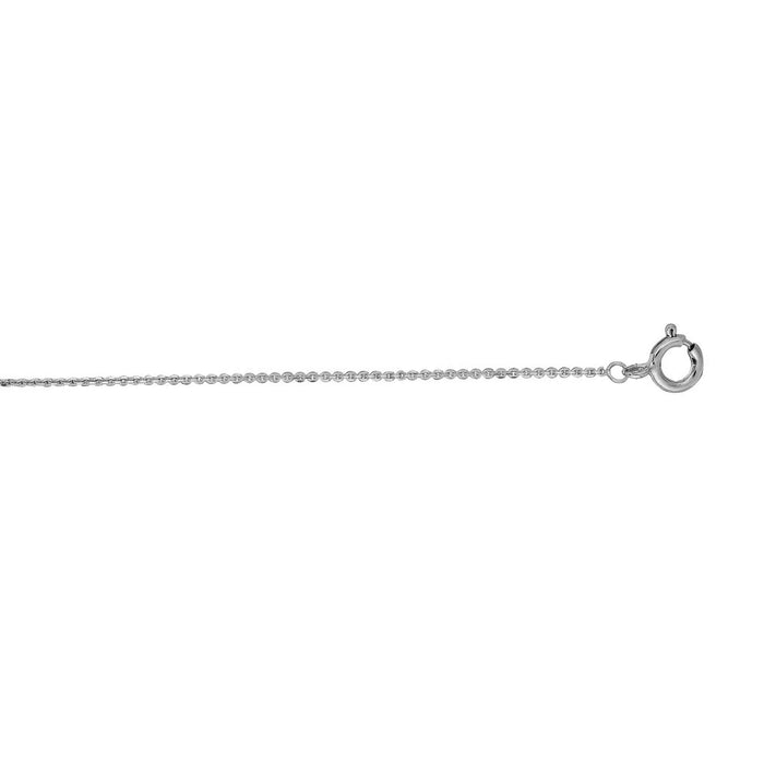10K Gold 0.68mm Diamond Cut Cable Chain