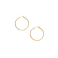 10K Gold 1.5x25mm Hoop Earring