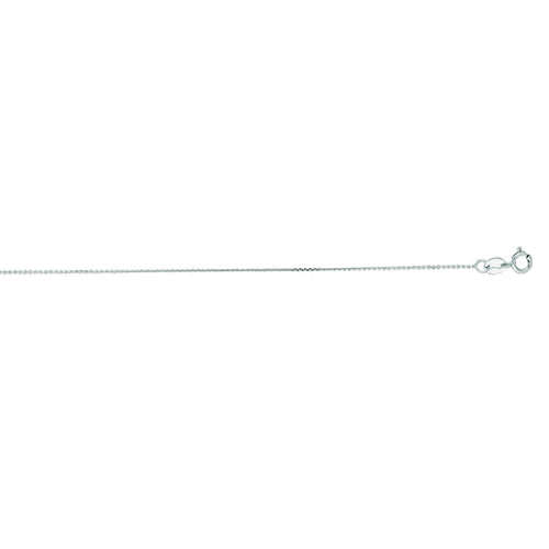 10K Gold .5mm Diamond Cut Flat Cable Chain