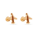 14 Karat Airplane Screw Back Earrings - 14E00442