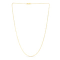 14K Gold 0.87mm Diamond Cut Cable Chain