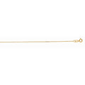 14K Gold 0.87mm Diamond Cut Cable Chain