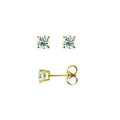14K Gold .10ct J-K/I1-I2 Round Diamond Stud Earring