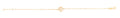14K Gold Tree of Life on Mirror Chain Bracelet