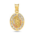 14 Karat Yellow Gold Guadalupe Clear CZ Pendant - 14P00056