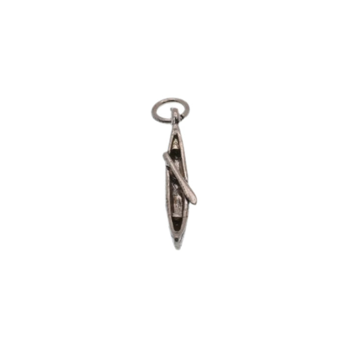925 Silver Oxidized Canoe Charm - CHARM0083