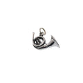 925 Silver Oxidized French Horn Charm - CHARM0073