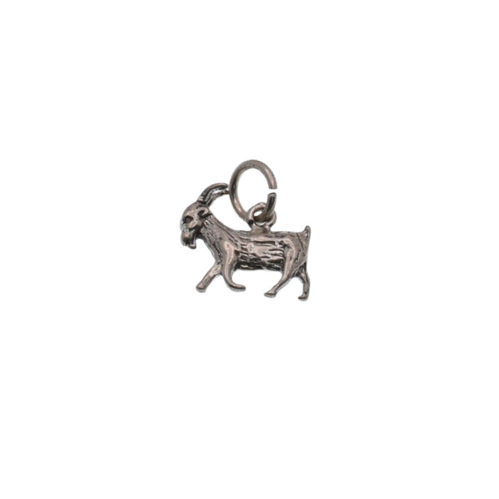 925 Silver Oxidized Goat Charm - CHARM0093
