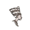 925 Silver Oxidized Nefertiti Charm - CHARM0081