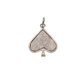 925 Silver Oxidized Spades Charm - CHARM0077