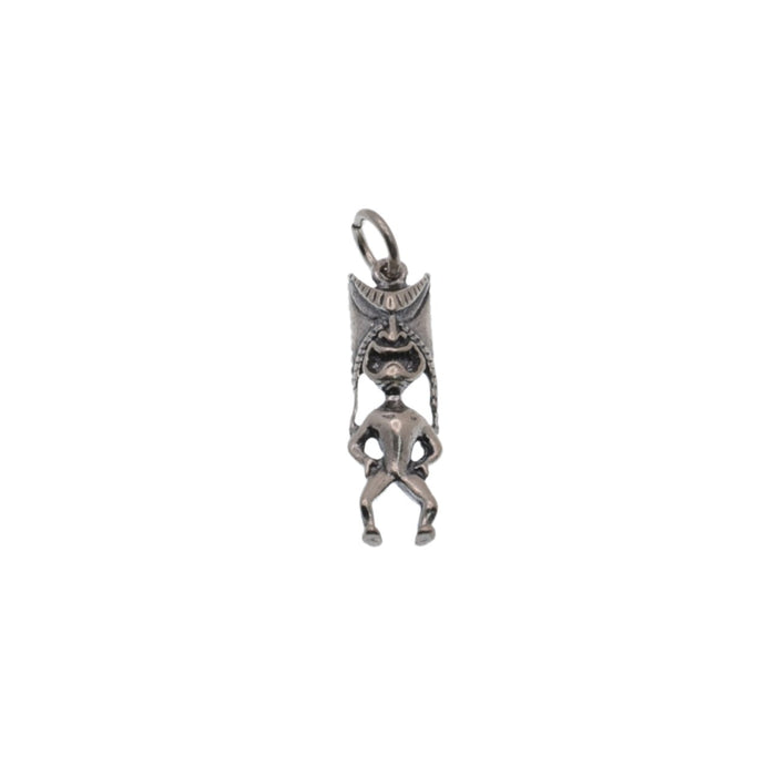 925 Silver Oxidized Tiki Charm - CHARM0058