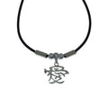 925 Sterling Silver Chinese Character Love Rubber Necklace - SPN00003