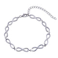 Silver 925 Clear CZ Infinity Tennis Bracelet - STB00578 | Silver Palace Inc.