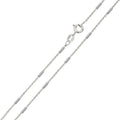 Silver 925 Diamond Cut Tube Link Chains 1.3mm - CH740 | Silver Palace Inc.