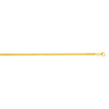 Gold Over Silver 3.3mm Oval Snake Chain