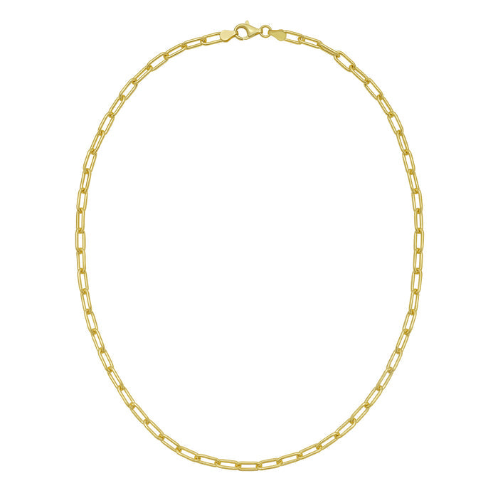 Gold Over Silver 4.1mm Paperclip Chain
