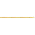 Gold Over Silver 4.2mm Oval Snake Chain