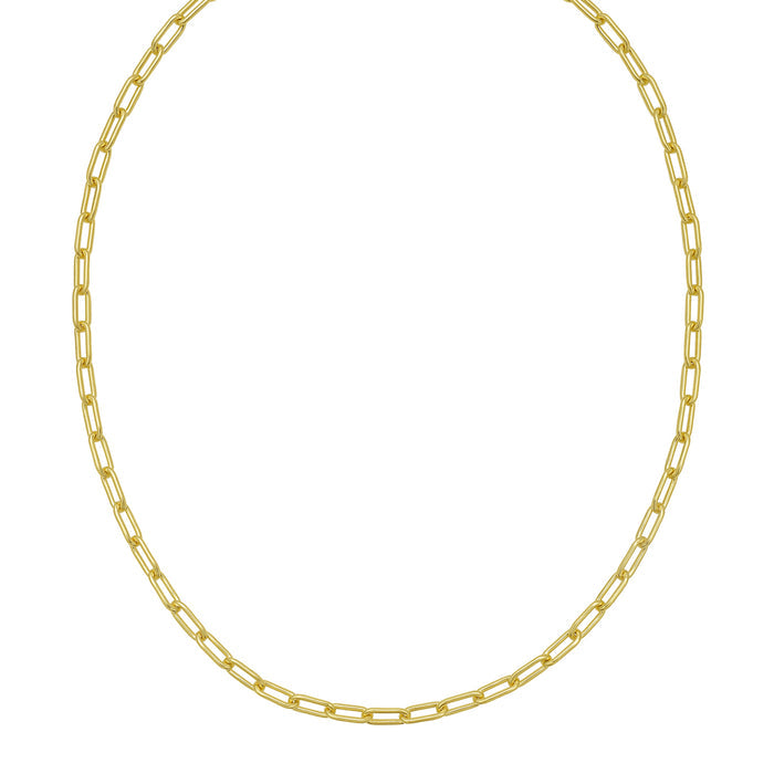 Gold Over Silver 5.2mm Paperclip Chain