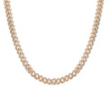 Gold Plated 925 Sterling Silver 5.5mm CZ Encrusted Monaco Chain or Bracelet - GMN00212GP GMB00129GP