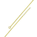 Silver 925 Gold Plated Adjustable Extension Chain 1.2mm - S025GP-SPRING | Silver Palace Inc.