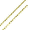 Silver 925 Gold Plated Paperclip Alternating Link Chain 6mm - CH541 GP | Silver Palace Inc. #plating_gold