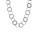 High Polish 925 Sterling Silver Multi Ring Necklace - SPN00020
