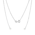 Silver 925 High Polished Charm Replacement Box Chain 0.6mm - CH821 | Silver Palace Inc.