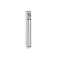High Polished 925 Sterling Silver Cylinder Memorial Screw Top Bail Pendant - OXP00071