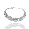High Polished 925 Sterling Silver Our Lady of Guadalupe 11.5mm Link Adjustable Bracelet - DIB00088