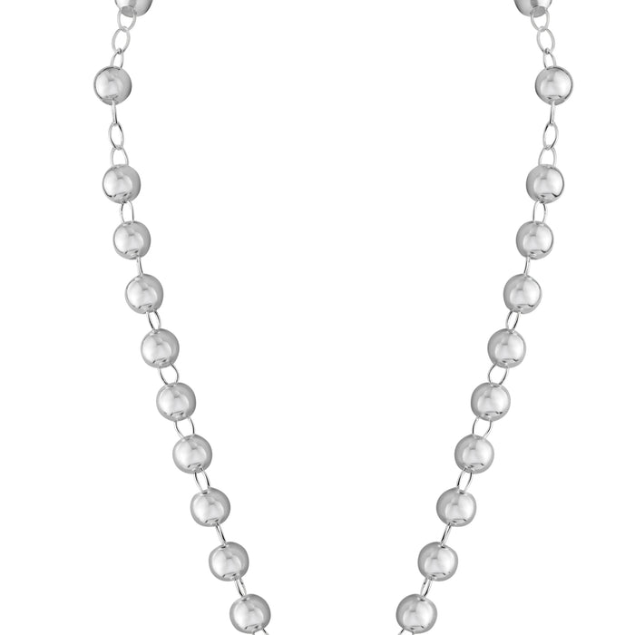 Silver 925 High Polished Rosary 6mm - RJP00008 | Silver Palace Inc.