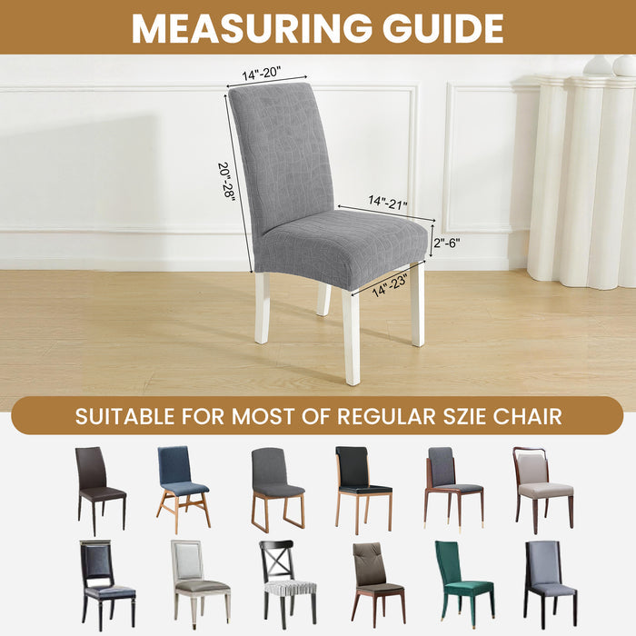 Jiater 100% Waterproof Dining Chair Covers Stretch Chair Slipcovers Protector