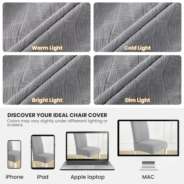 Jiater 100% Waterproof Dining Chair Covers Stretch Chair Slipcovers Protector