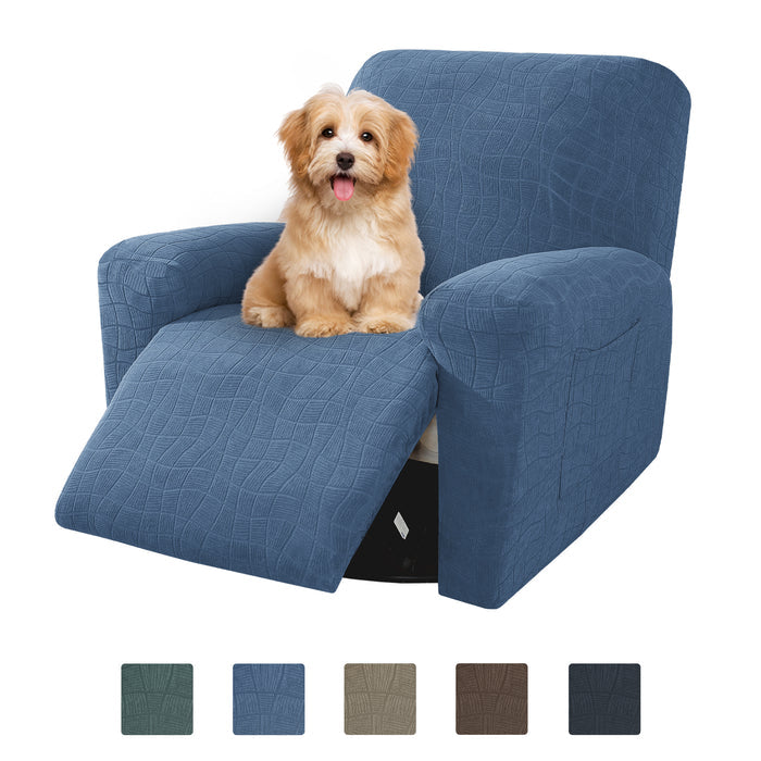 Jiater 100% Waterproof Recliner Chair Covers Non Slip Reliner Slipcover with Pockets