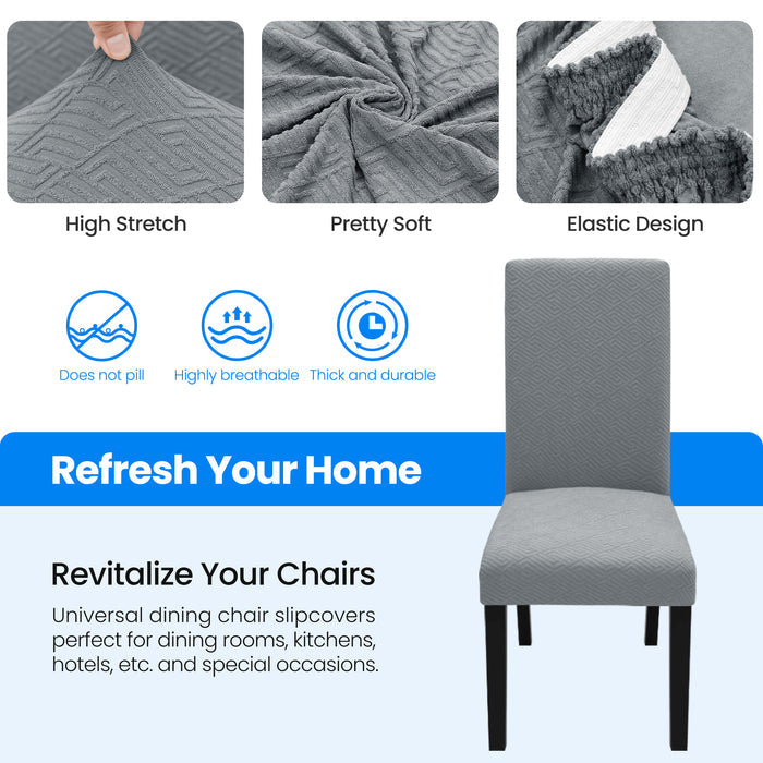 Jiater Chair Covers for Dining Room Stretch Washable Chair Slipcovers Protector