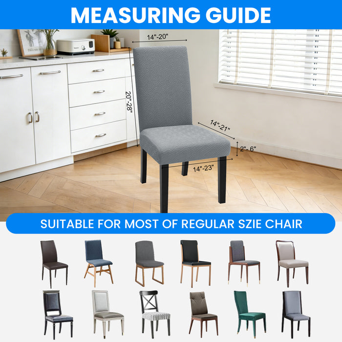 Jiater Chair Covers for Dining Room Stretch Washable Chair Slipcovers Protector