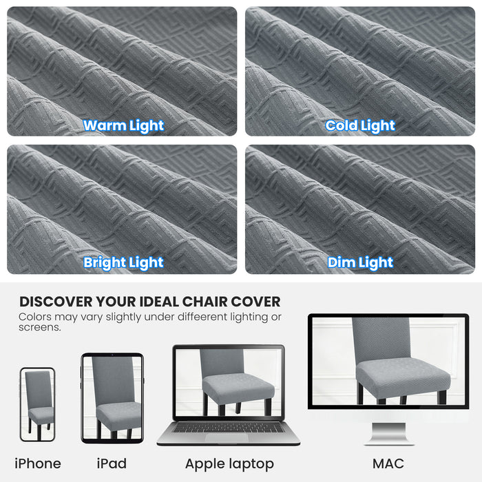 Jiater Chair Covers for Dining Room Stretch Washable Chair Slipcovers Protector