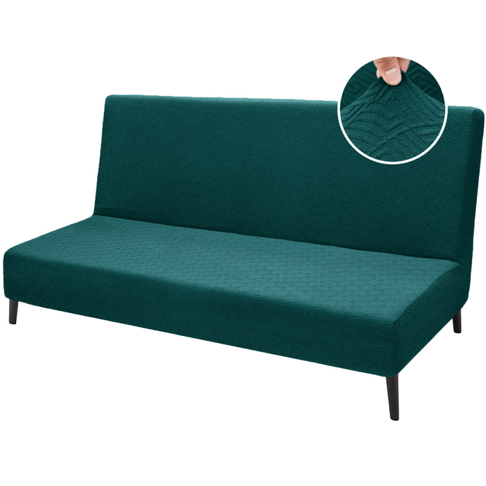 Jiater Futon Covers Stretch Armless Futon Bed Sofa Covers Furniture Protector for Pets
