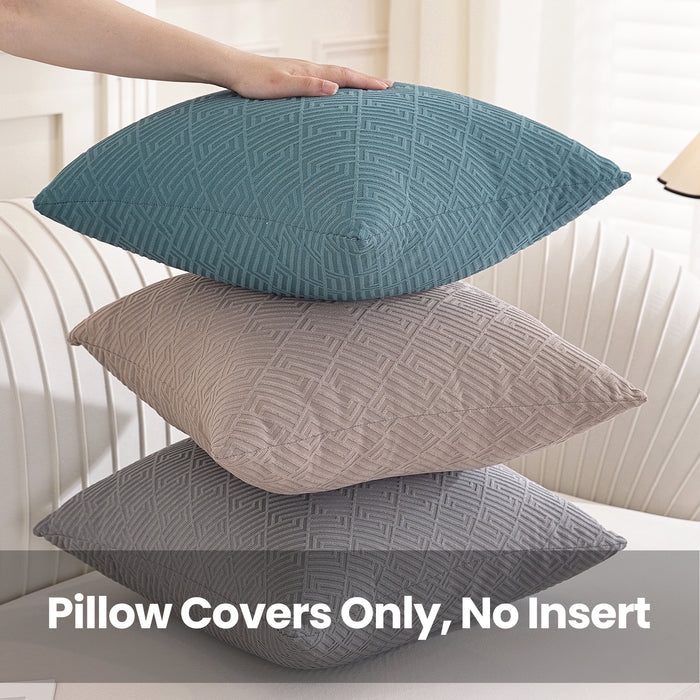 Jiater Pack of 2 Throw Pillow Covers Soft Decorative Pillow Covers