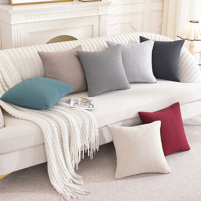 Jiater Pack of 2 Throw Pillow Covers Soft Decorative Pillow Covers