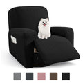 Jiater Recliner Chair Covers Stretch Polyester Recliner Slipcover with Side Pockets