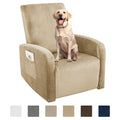 Jiater Recliner Chair Covers Stretch Velvet Recliner Slipcover with Pockets