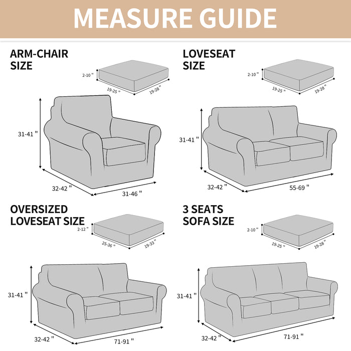 Jiater Sofa Cover Non-Slip Couch Cover Furniture Protector for Pets