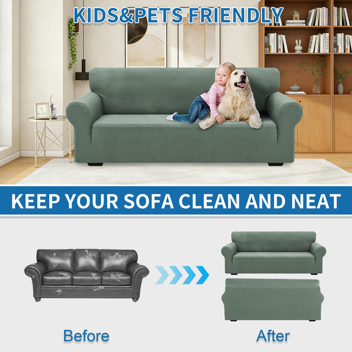 JIATER Sofa Slipcover Non-Slip Couch Cover Furniture Protector for Pets