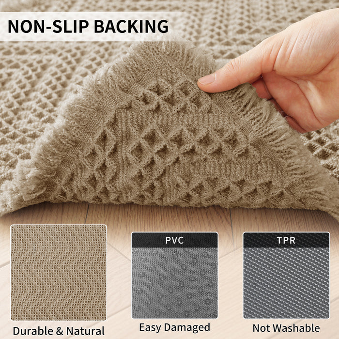 JIATER Waffle Bathroom Rugs Soft Absorbent Bath Mat Non-Slip Backing Quick Dry Bathroom Mats