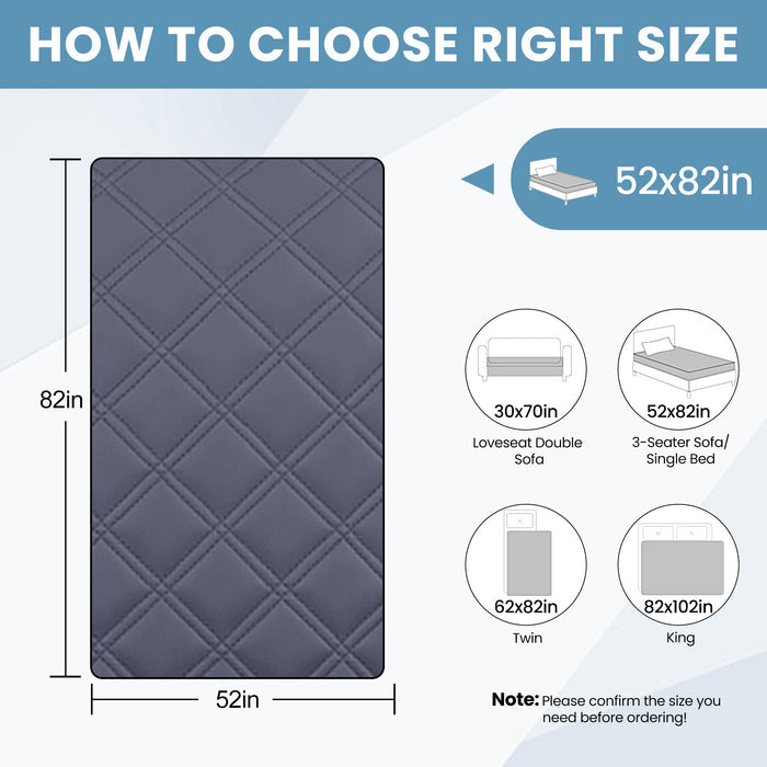 JIATER Waterproof Dog Bed Covers Washable Pet Bed Blanket for Sofa Bed
