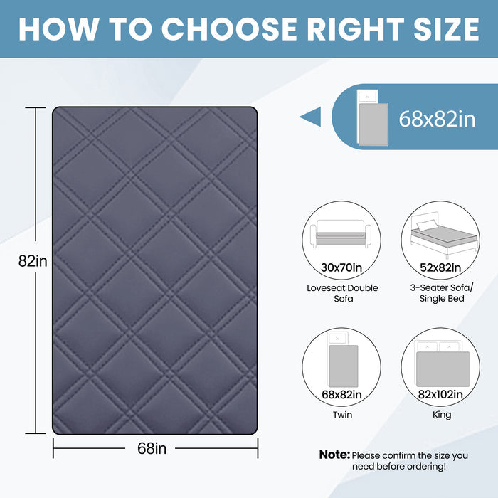 JIATER Waterproof Dog Bed Covers Washable Pet Bed Blanket for Sofa Bed