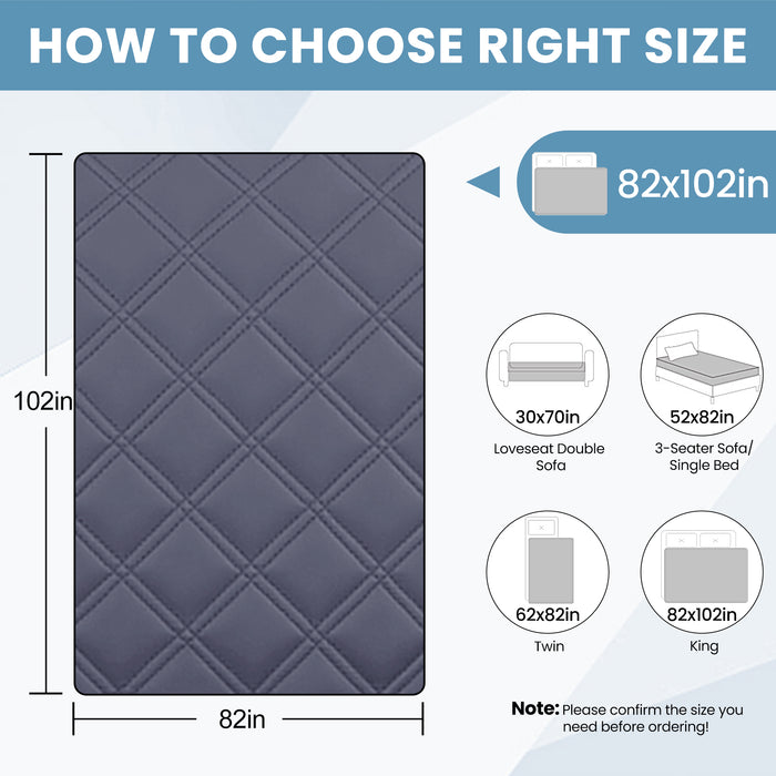 JIATER Waterproof Dog Bed Covers Washable Pet Bed Blanket for Sofa Bed