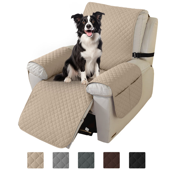 Jiater Waterproof Recliner Covers Reversible Recliner Slipcovers with Pockets