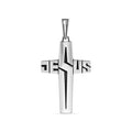 Oxidized 925 Sterling Silver Jesus Cross Pendant - OXP00001
