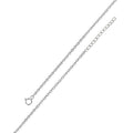 Silver 925 Rhodium Plated Adjustable Extension Chain 1.6mm - S040RH-SPRING | Silver Palace Inc.